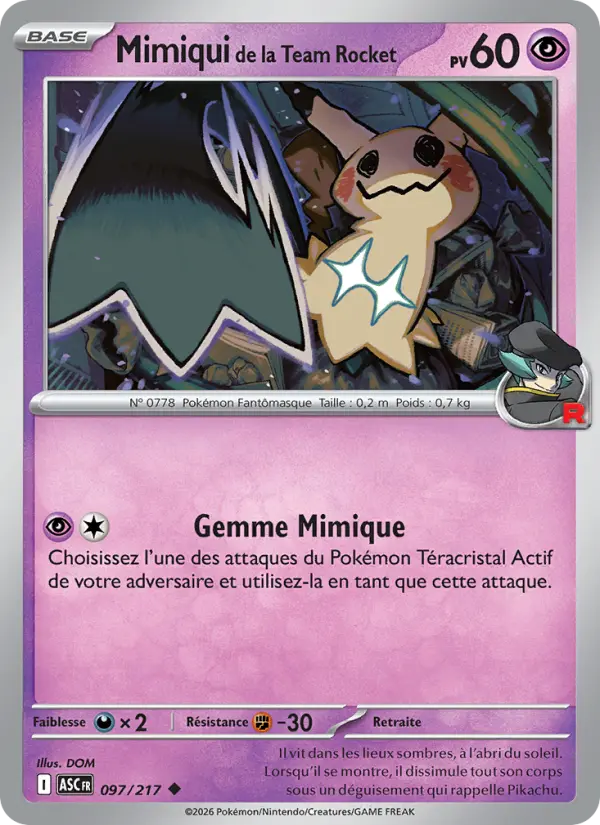 Mimiqui de la Team Rocket #097