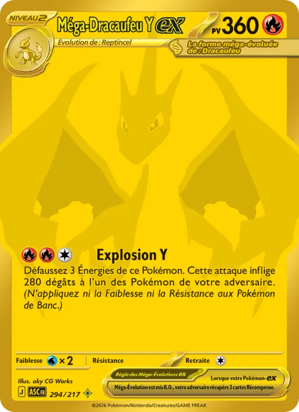 Méga-Dracaufeu Y ex #294