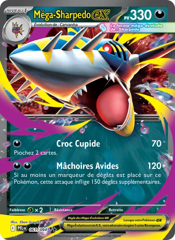 Méga-Sharpedo ex #061