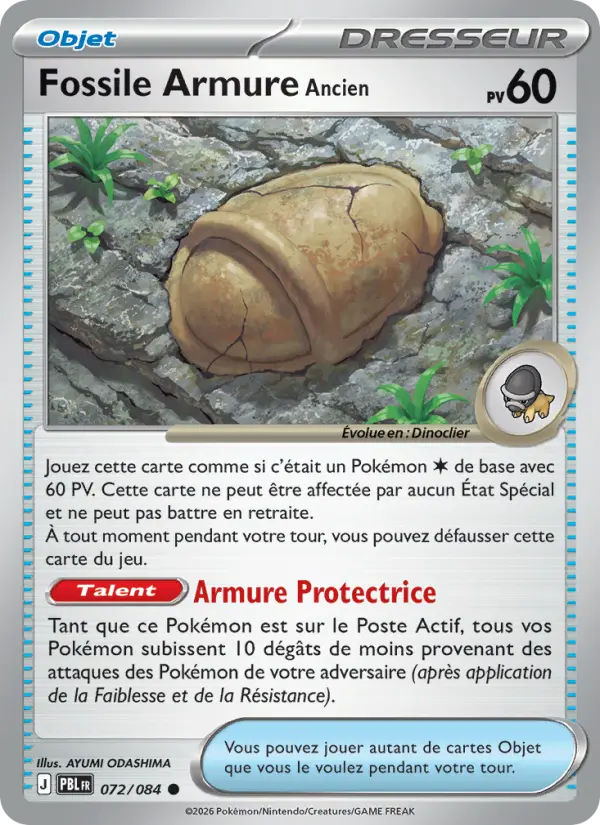 Fossile Armure Ancien #072