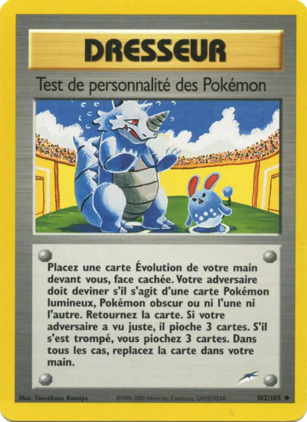 Test de personnalité des Pokémon #102 — Neo Destiny