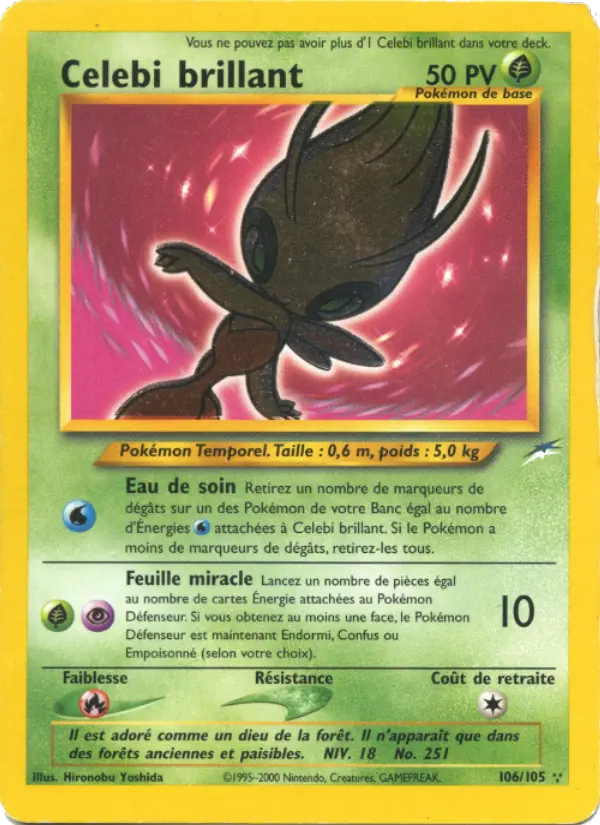 Celebi brillant #106 — Neo Destiny