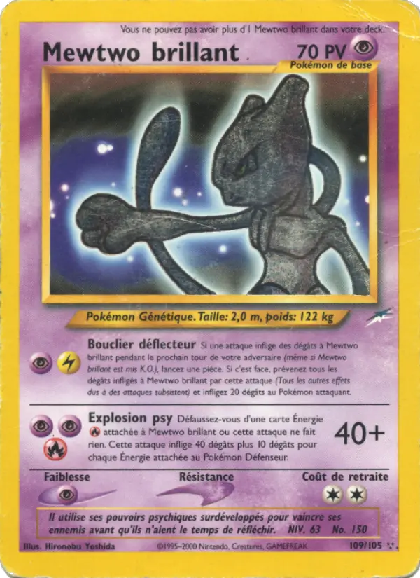 Mewtwo brillant #109 — Neo Destiny