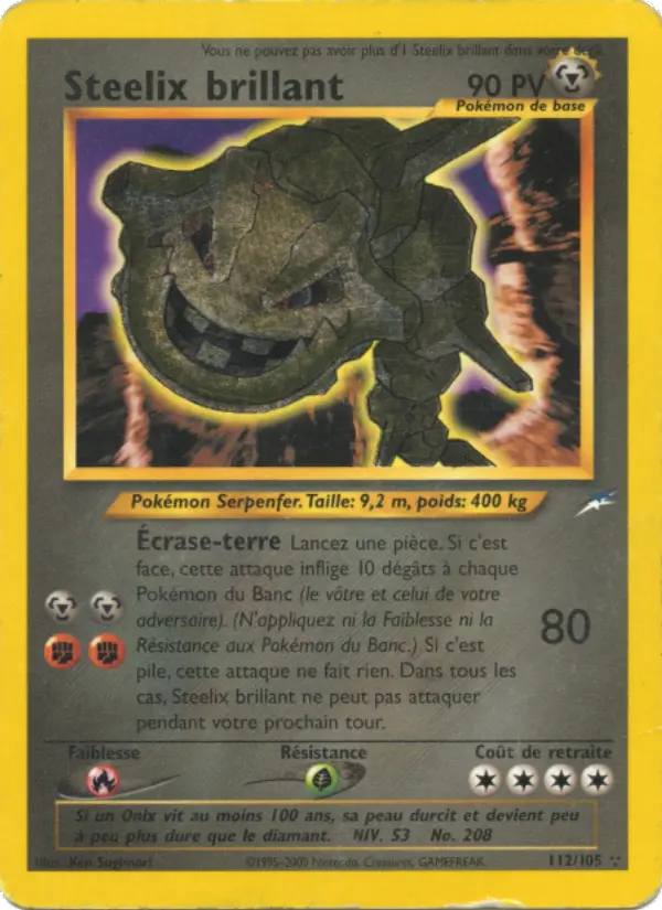 Steelix brillant #112 — Neo Destiny