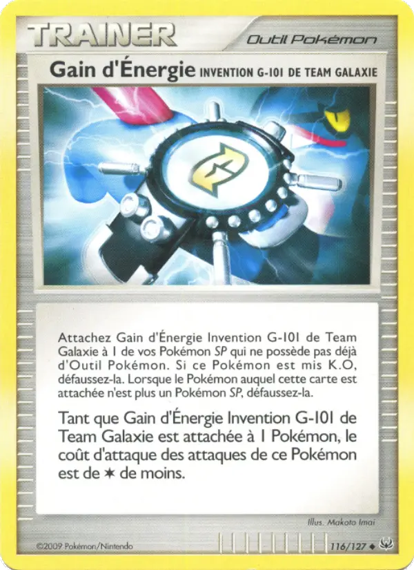 Gain d'Énergie Invention G-101 de Team Galaxie #116