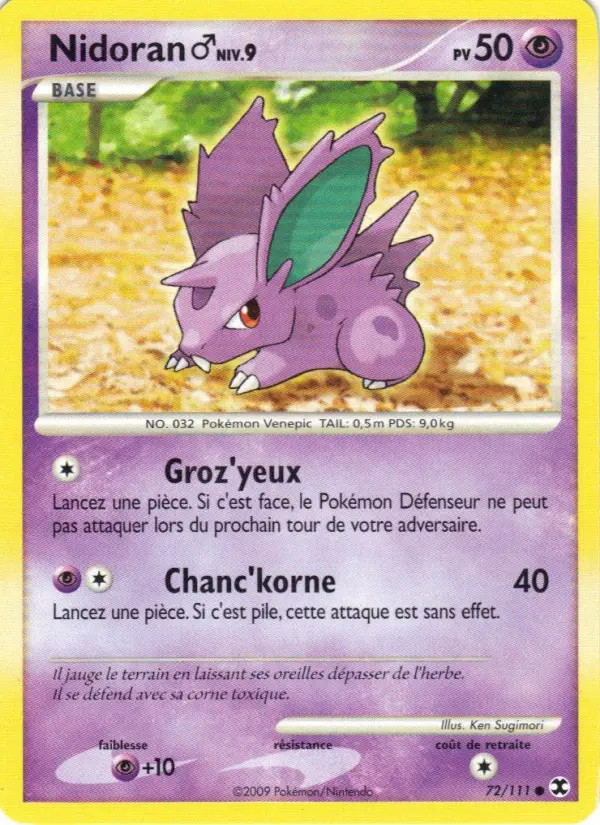 Nidoran♂ Niv. 9 #72 — Rivaux Émergeants