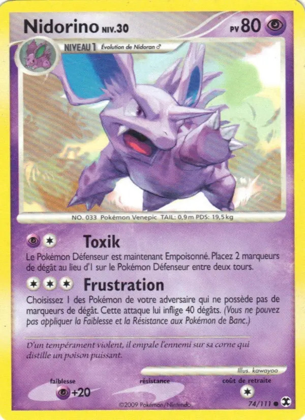 Nidorino Niv. 30 #74 — Rivaux Émergeants