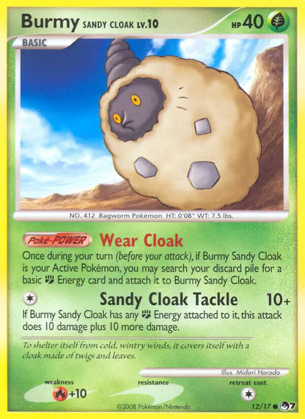 Burmy Sandy Cloak #12 — POP Série 7