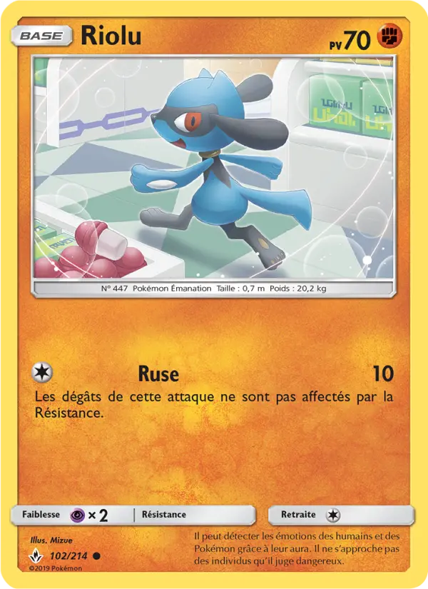 Riolu #102 — Alliance Infaillible (Reverse Holo)