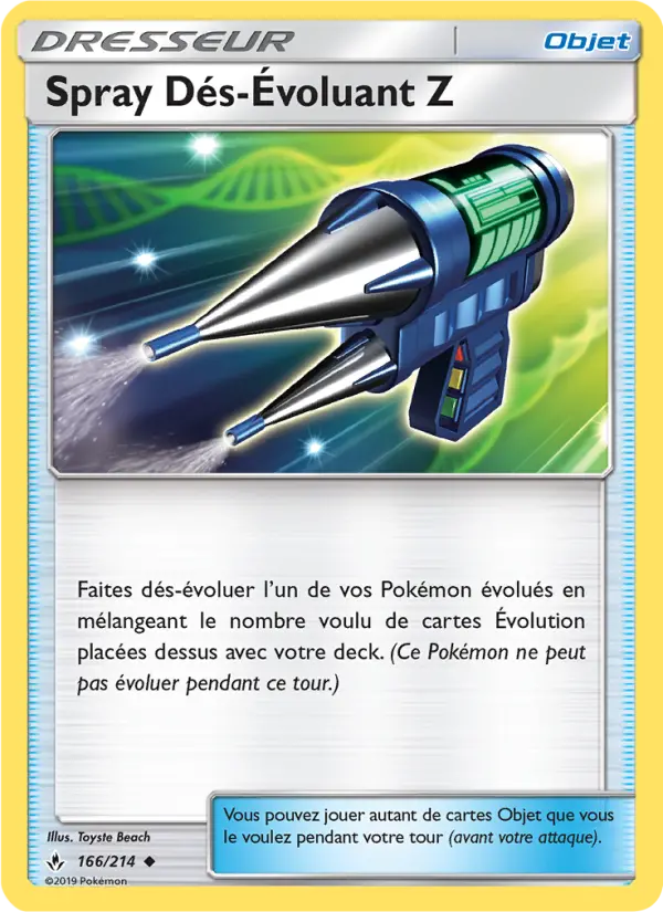 Spray Dés-Évoluant Z #166 — Alliance Infaillible (Reverse Holo)