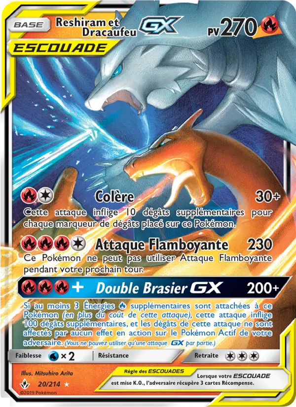 Reshiram et Dracaufeu GX #20