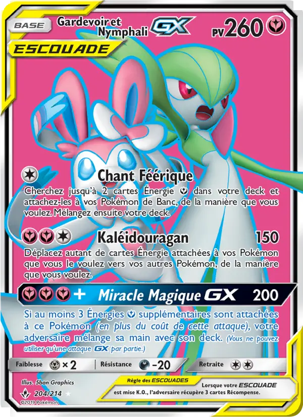 Gardevoir et Nymphali GX #204