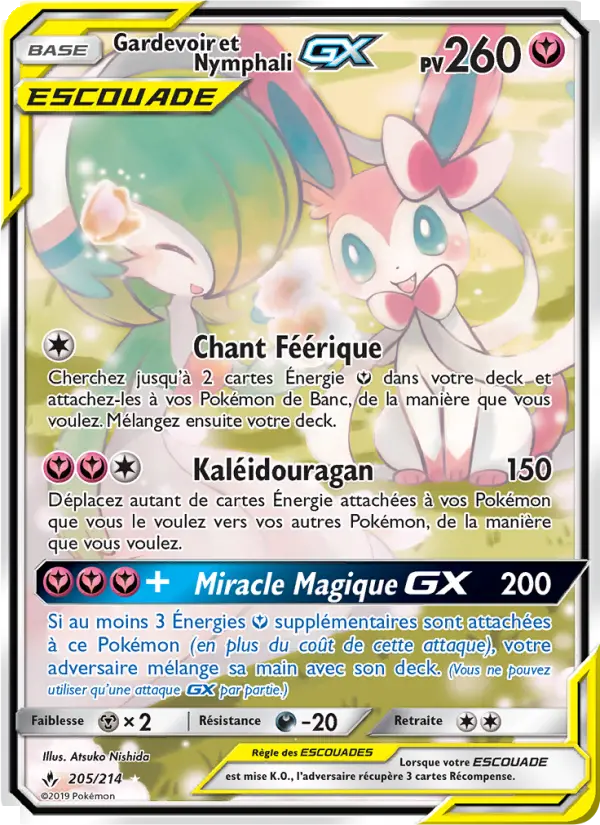 Gardevoir et Nymphali GX #205