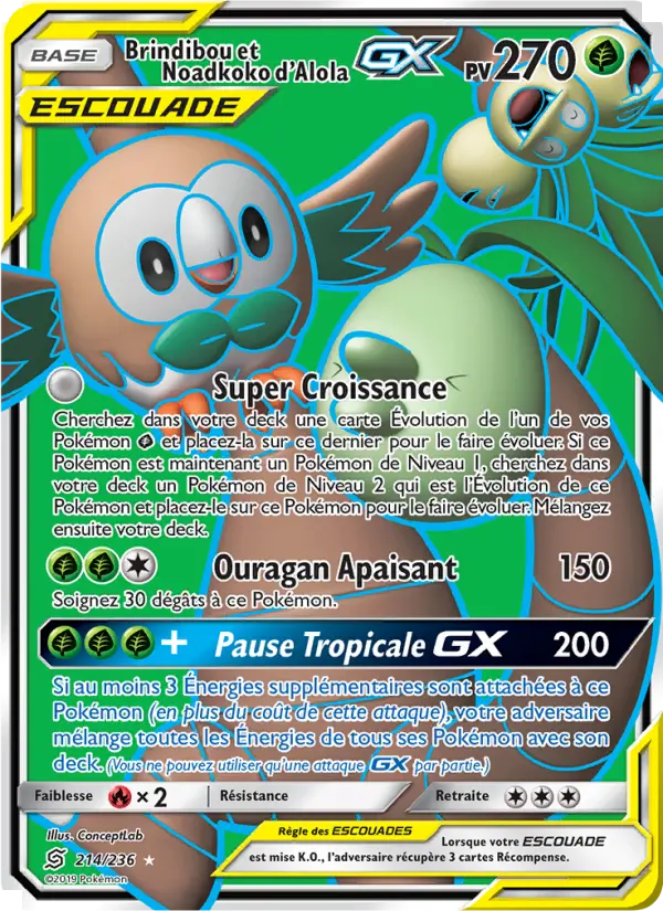Brindibou et Noadkoko d’Alola GX #214