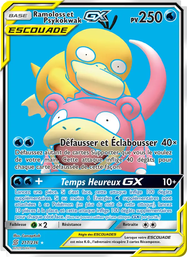 Ramoloss et Psykokwak GX #217