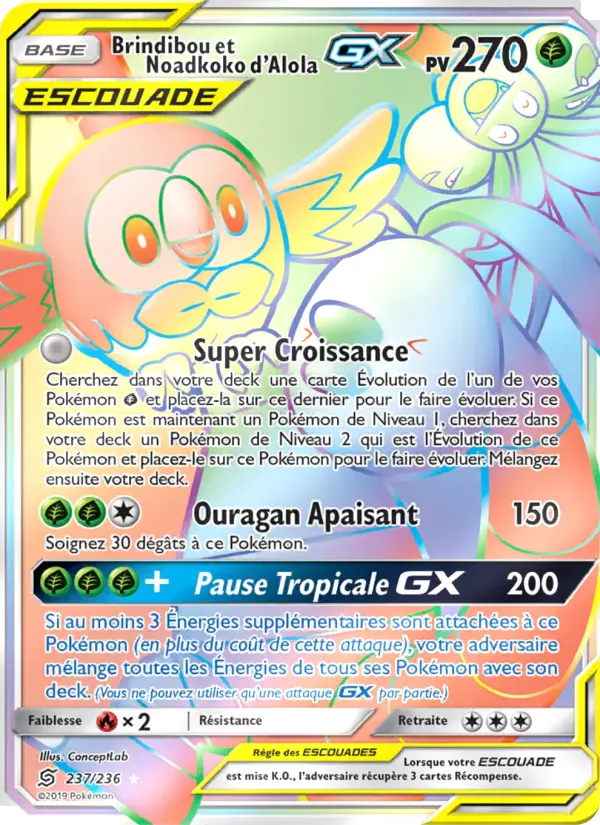 Brindibou et Noadkoko d’Alola GX #237