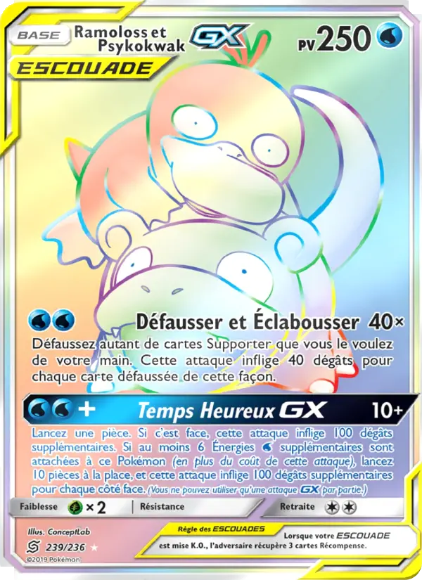 Ramoloss et Psykokwak GX #239