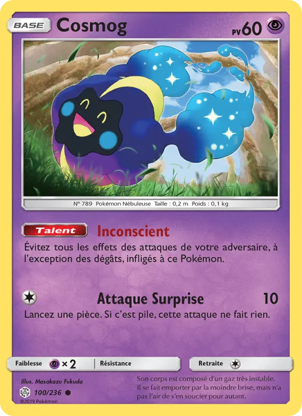 Cosmog #100 — Éclipse Cosmique (Reverse Holo)