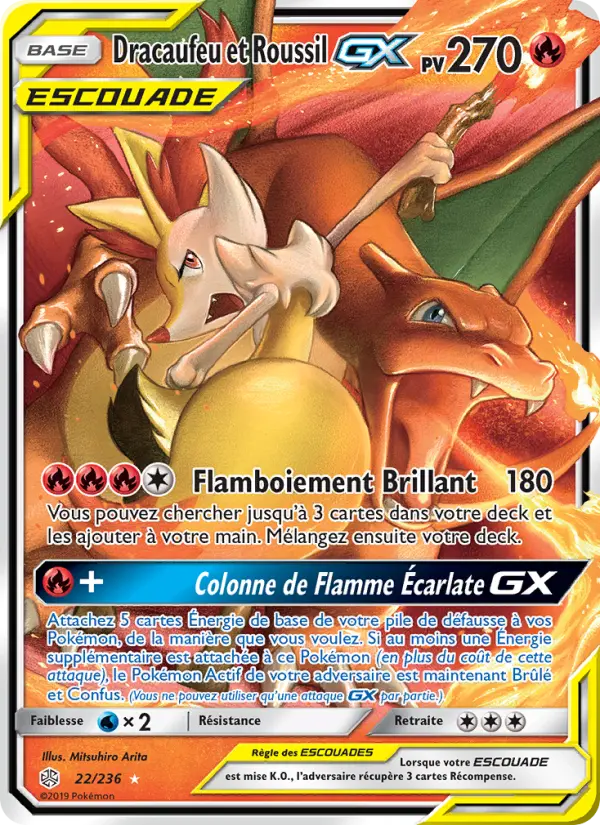 Dracaufeu et Roussil GX #22