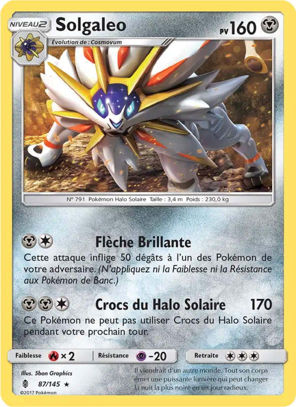 Solgaleo #87 — Gardiens Ascendants (Reverse Holo)