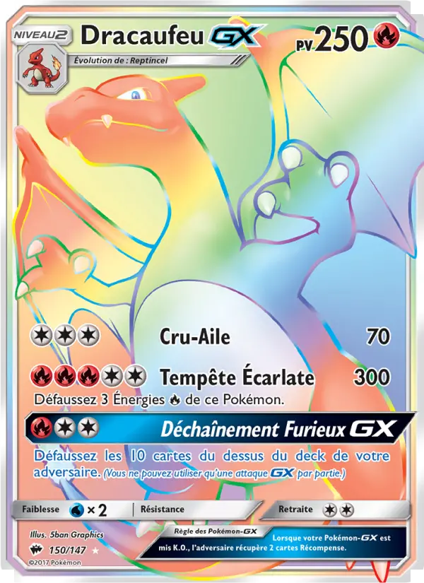Dracaufeu GX #150 — Ombres Ardentes