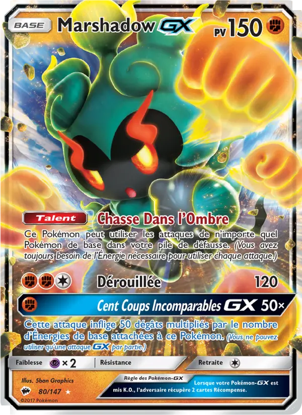 Marshadow GX #80 — Ombres Ardentes