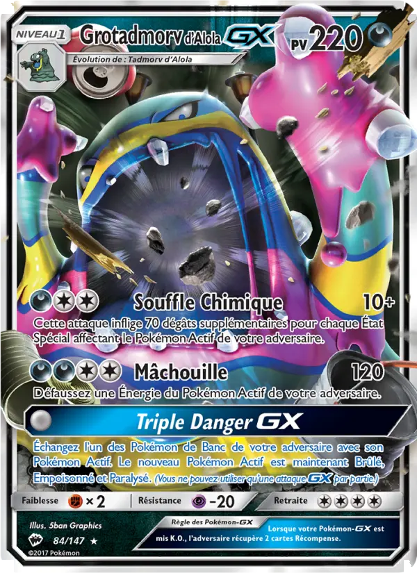 Grotadmorv d’Alola GX #84 — Ombres Ardentes