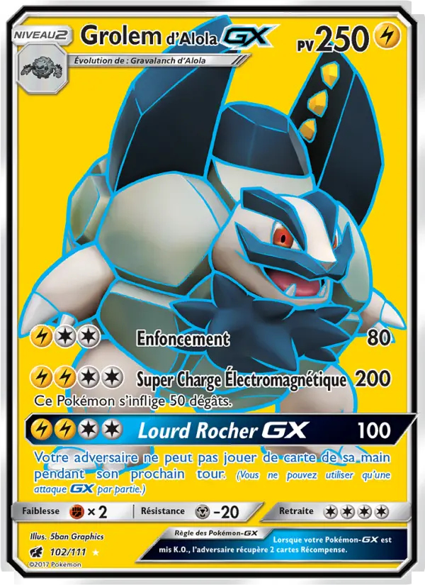 Grolem d’Alola GX #102 — Invasion Carmin