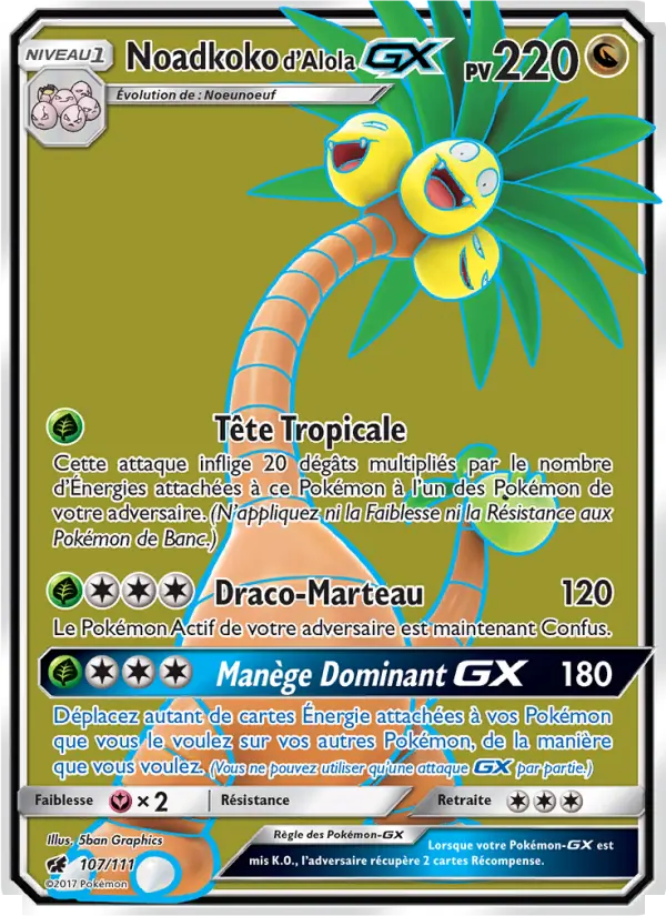 Noadkoko d’Alola GX #107 — Invasion Carmin
