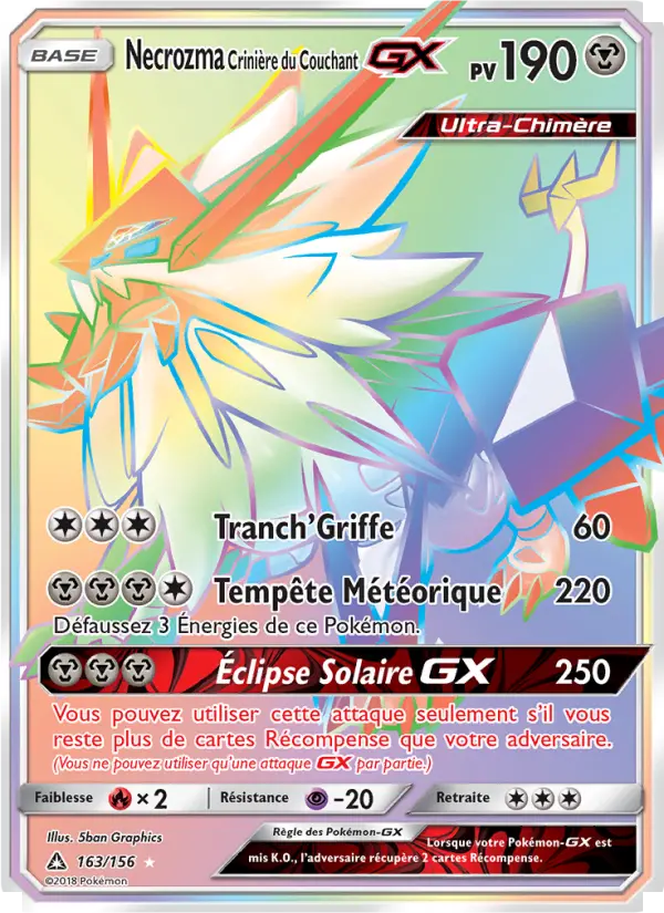 Necrozma Crinière du Couchant GX #163