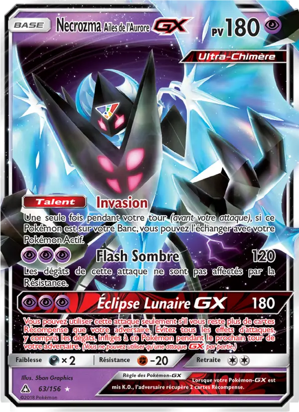 Necrozma Ailes de l’Aurore GX #63
