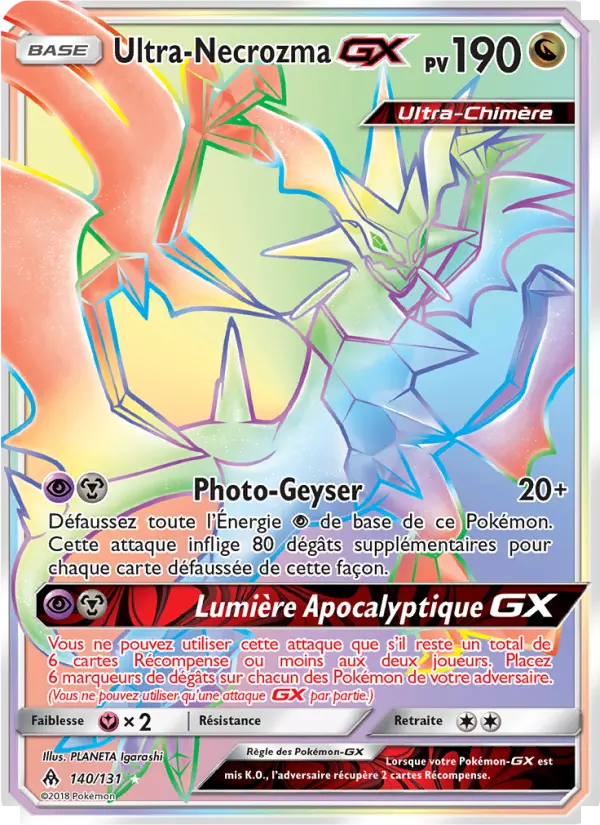 Ultra-Necrozma GX #140 — Lumière Interdite
