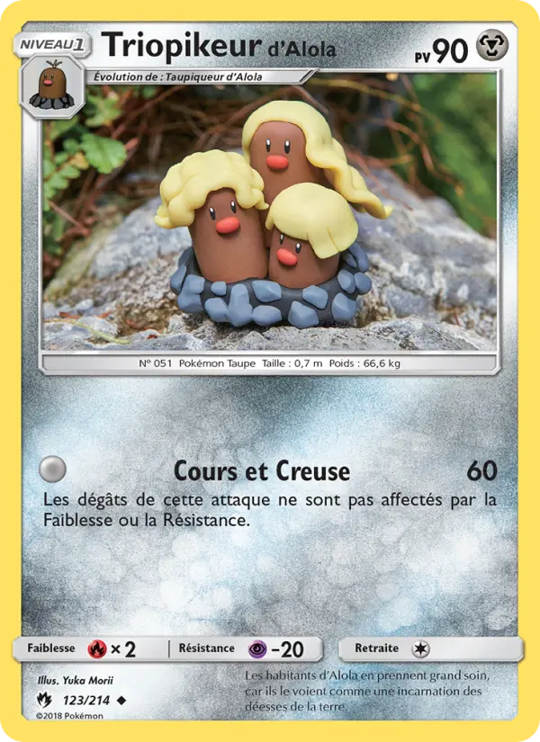 Triopikeur d’Alola #123 — Tonnerre Perdu (Reverse Holo)