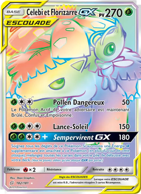 Celebi et Florizarre GX #182