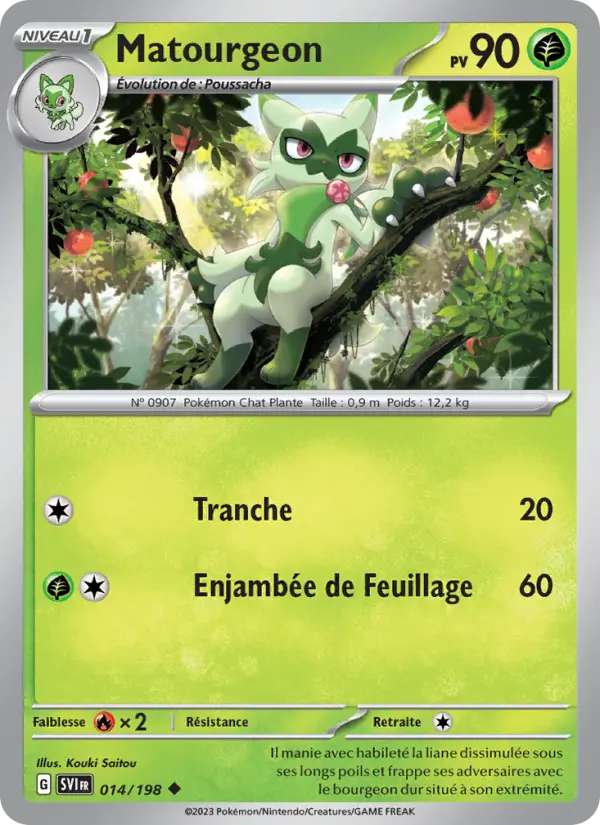 Matourgeon #014 — Écarlate et Violet (Reverse Holo)