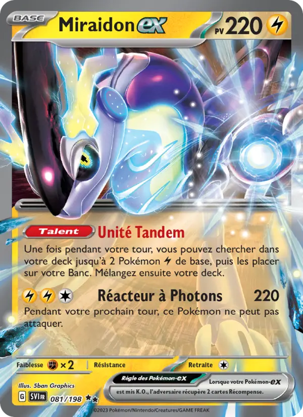 Miraidon ex #081 — Écarlate et Violet
