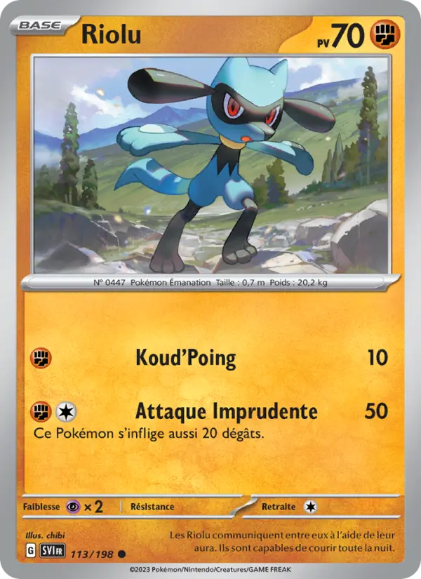 Riolu #113 — Écarlate et Violet