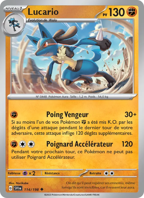 Lucario #114 — Écarlate et Violet