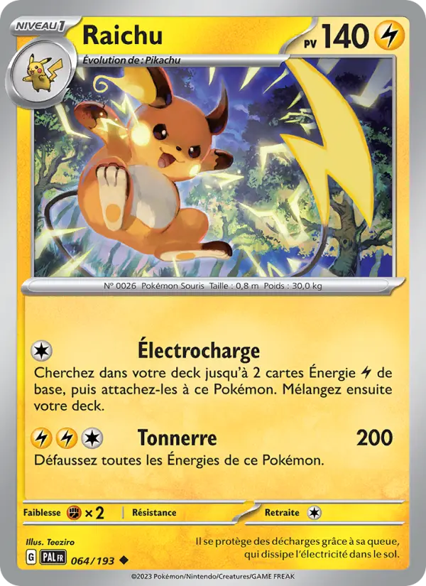 Raichu #064 — Évolutions à Paldea (Reverse Holo)