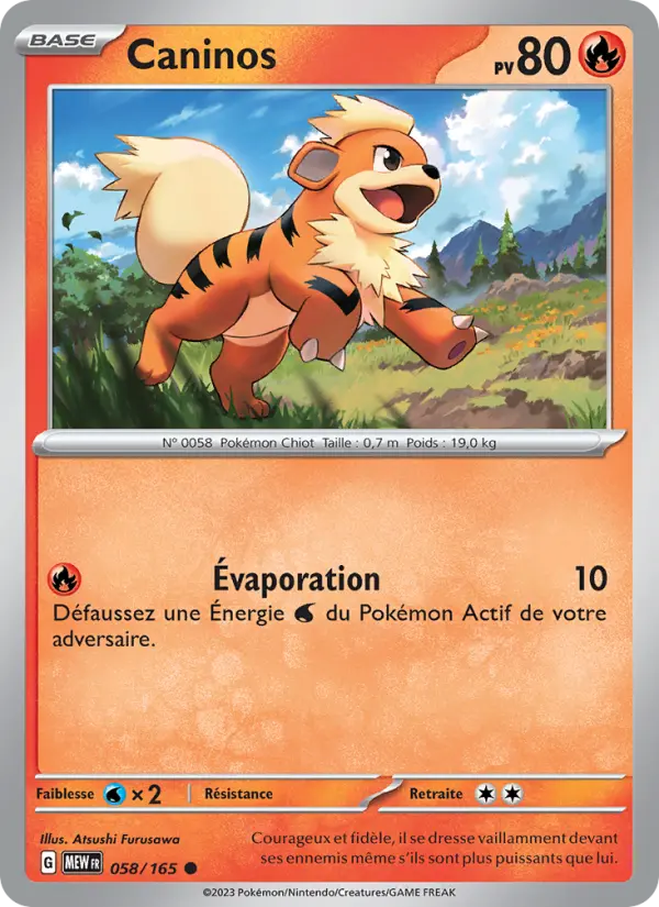 Growlithe #058