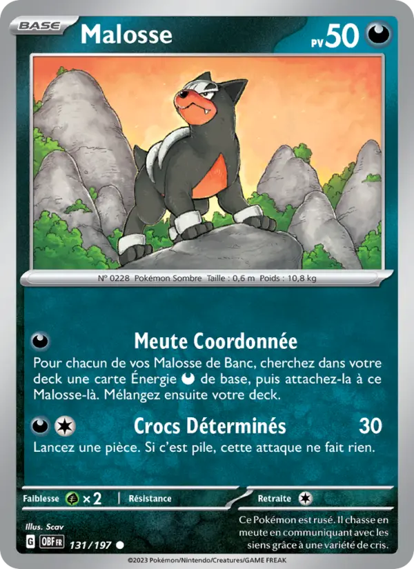 Malosse #131 — Flammes Obsidiennes (Reverse Holo)