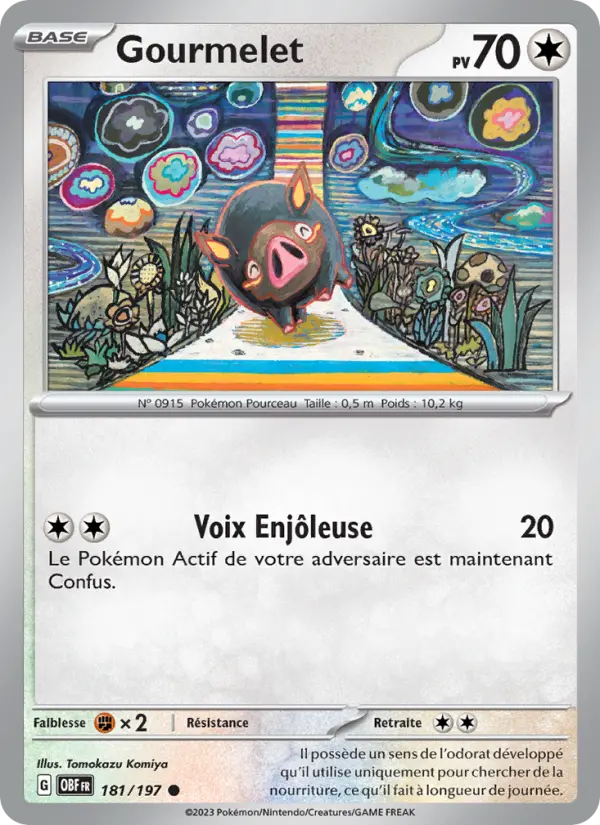 Gourmelet #181 — Flammes Obsidiennes (Reverse Holo)