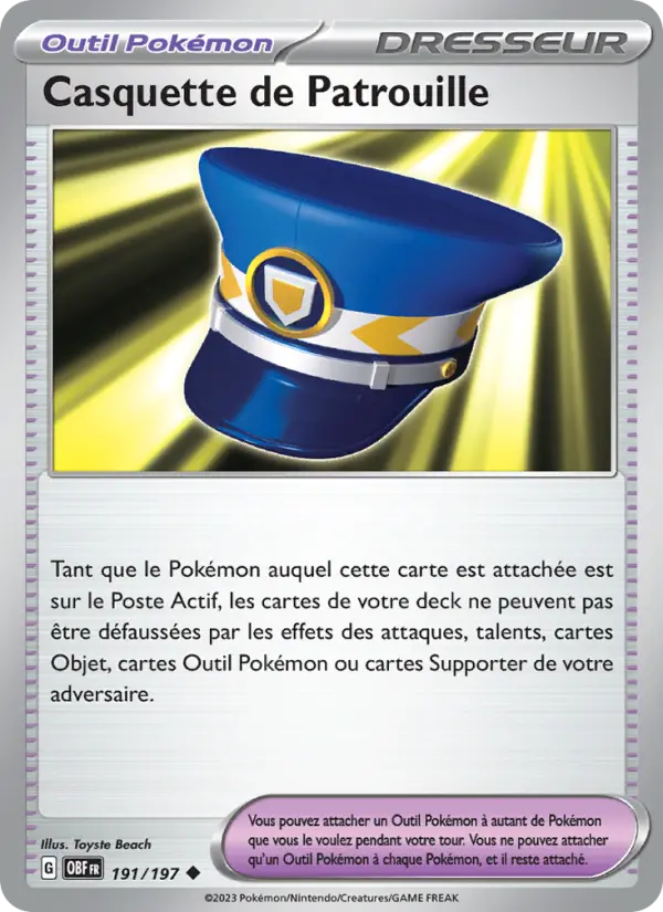 Casquette de Patrouille #191 — Flammes Obsidiennes