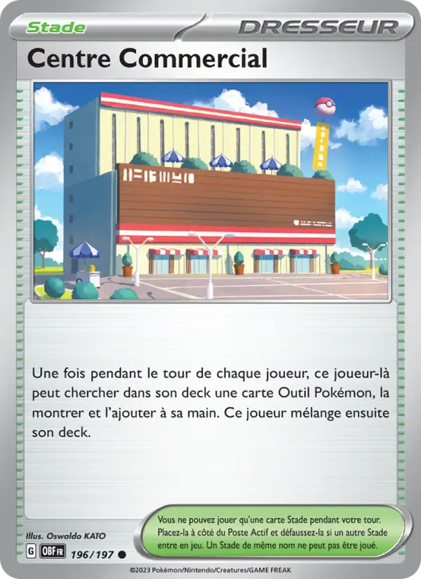 Centre Commercial #196 — Flammes Obsidiennes (Reverse Holo)