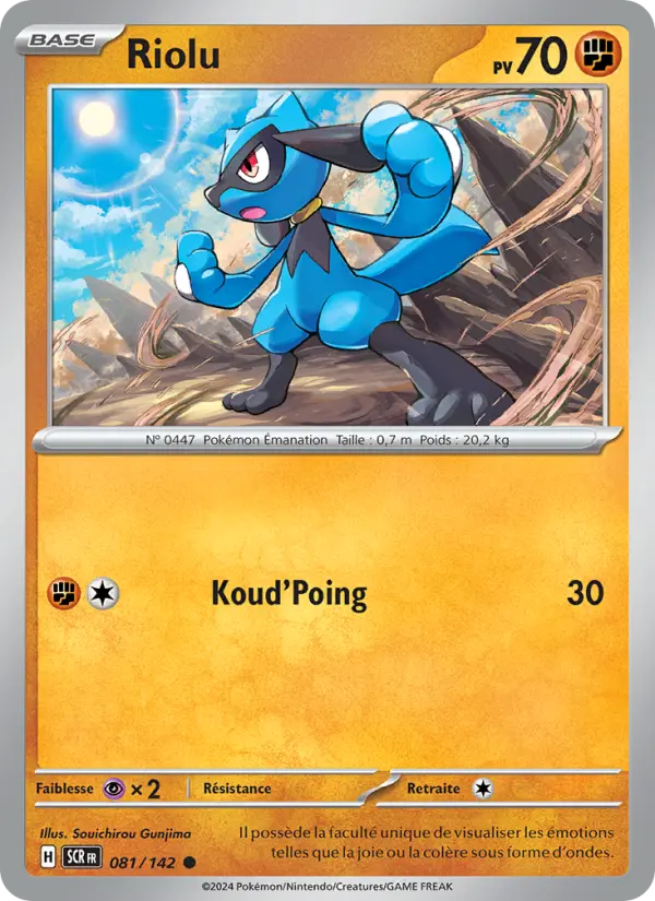 Riolu #081 — Couronne Stellaire (Reverse Holo)