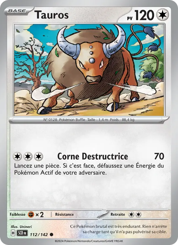 Tauros #112 — Couronne Stellaire (Reverse Holo)
