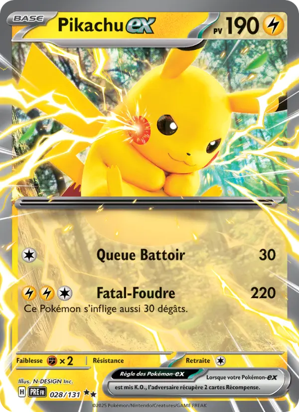 Pikachu ex #028