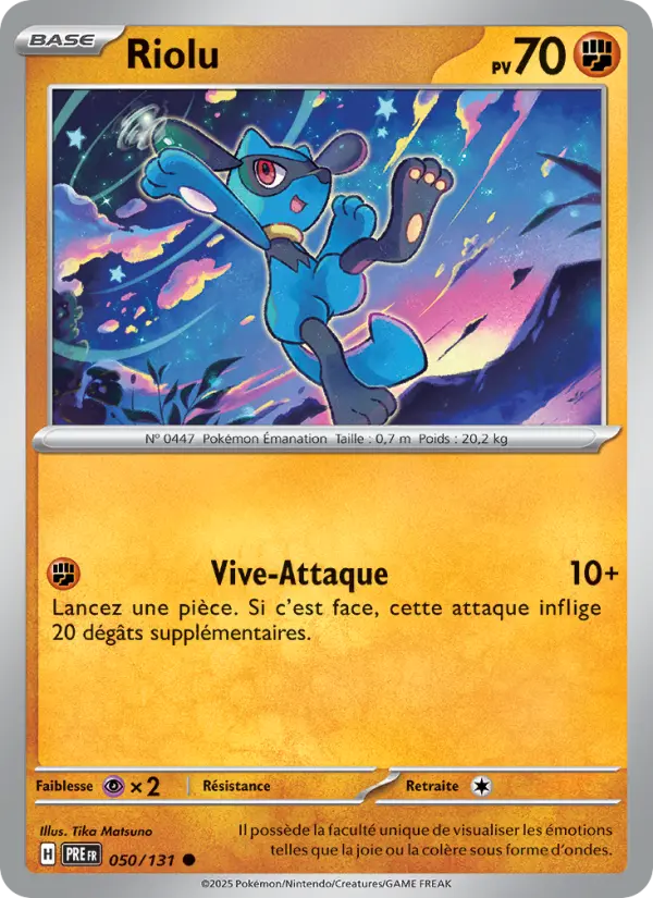 Riolu #050 — Évolutions Prismatiques