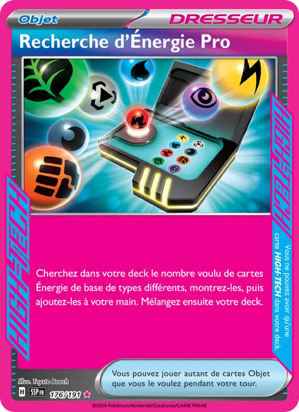 Recherche d'Énergie Pro #176 — Étincelles Déferlantes (Reverse Holo)