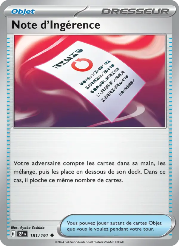 Note d'Ingérence #181